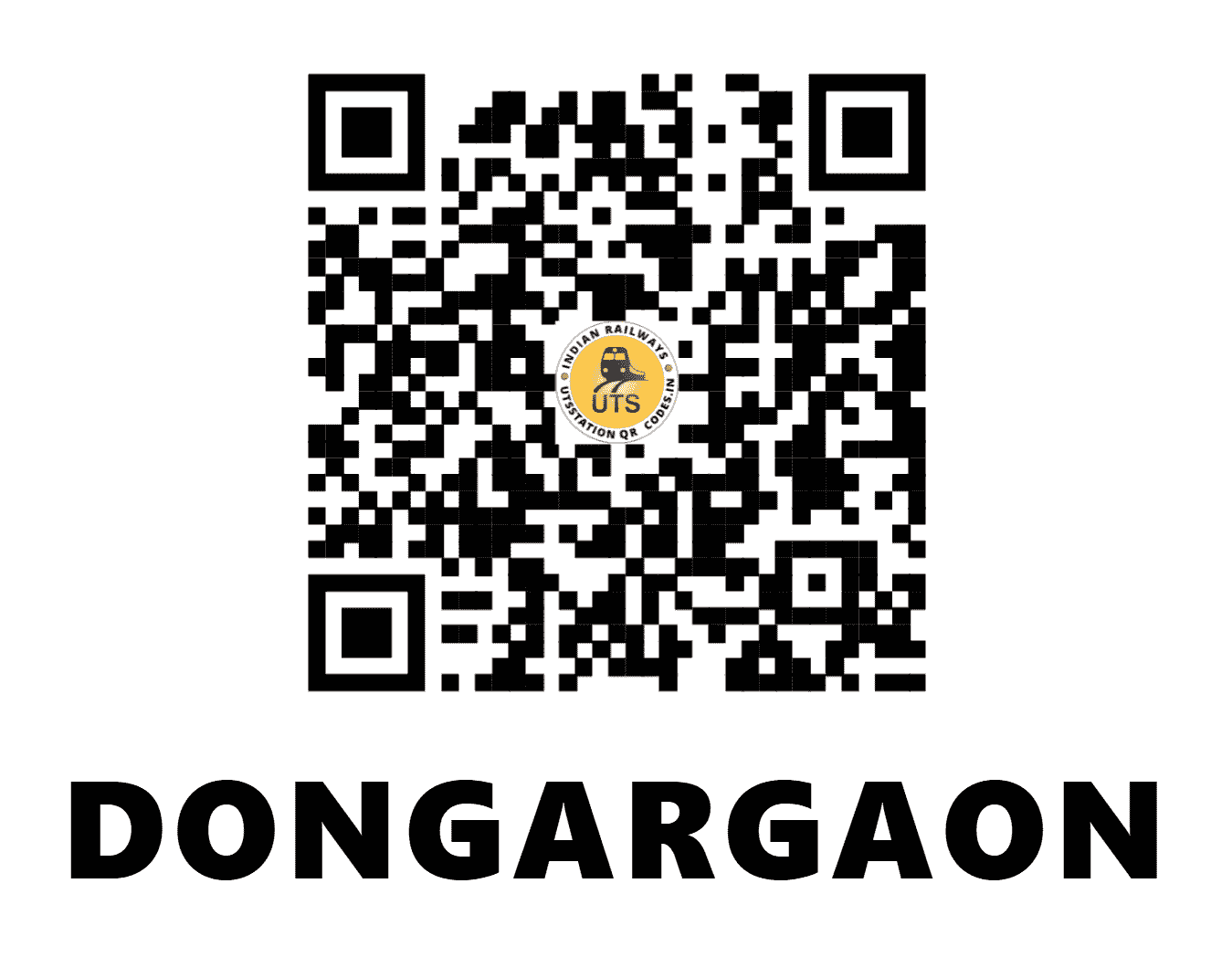 UTS QR Code for DONGARGAON - DGN - CR (MADHYA PRADESH)